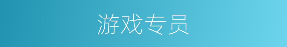 游戏专员的同义词