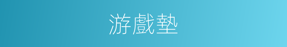 游戲墊的同義詞
