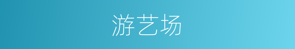 游艺场的意思