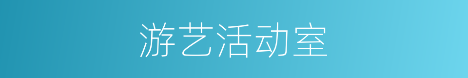 游艺活动室的同义词