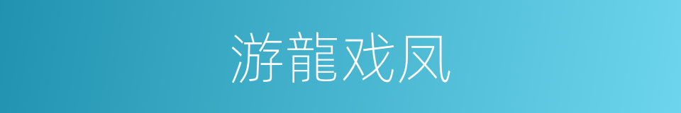 游龍戏凤的意思