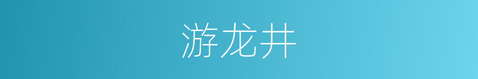 游龙井的同义词