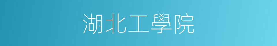 湖北工學院的同義詞