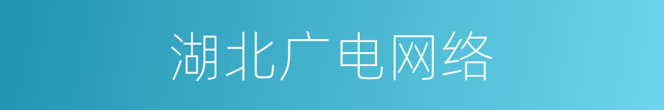 湖北广电网络的同义词
