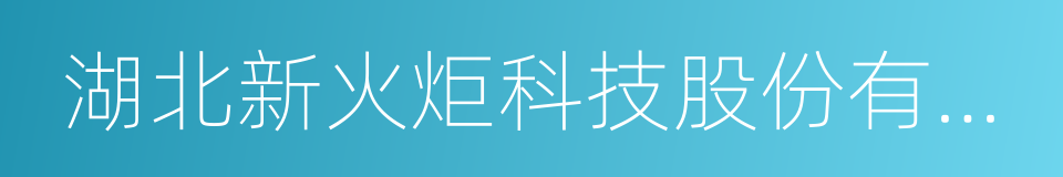 湖北新火炬科技股份有限公司的同义词