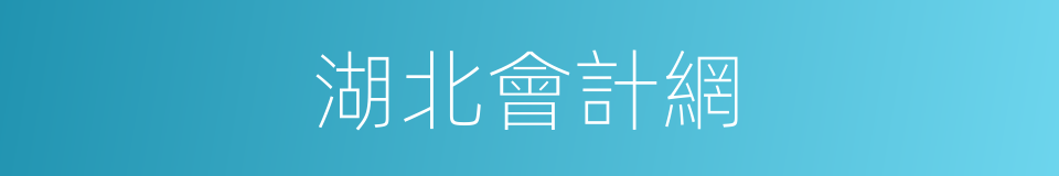 湖北會計網的同義詞