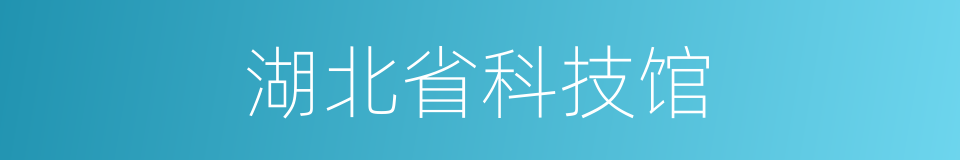 湖北省科技馆的同义词