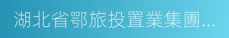 湖北省鄂旅投置業集團有限公司的同義詞