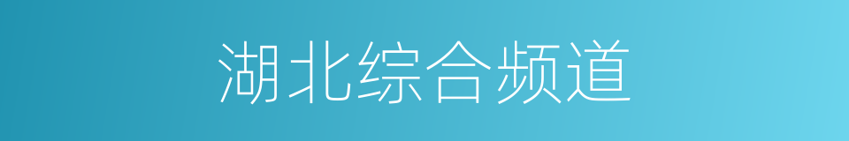 湖北综合频道的同义词