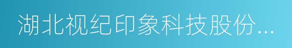 湖北视纪印象科技股份有限公司的同义词