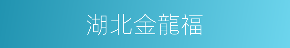 湖北金龍福的同義詞