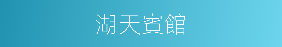 湖天賓館的同義詞