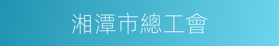 湘潭市總工會的同義詞
