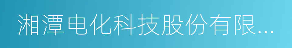 湘潭电化科技股份有限公司的同义词