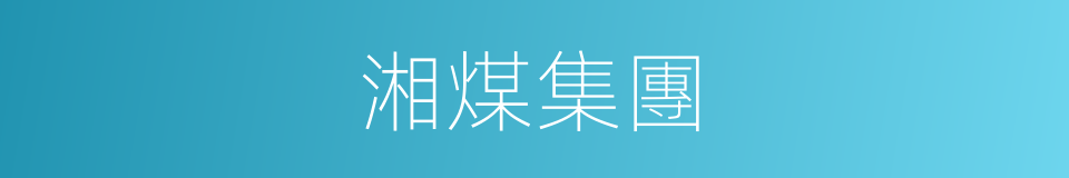 湘煤集團的同義詞