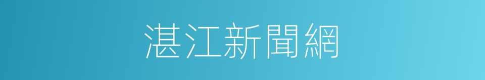 湛江新聞網的同義詞