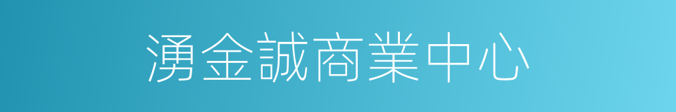 湧金誠商業中心的同義詞