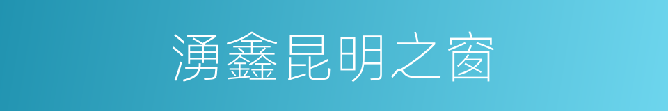 湧鑫昆明之窗的同義詞
