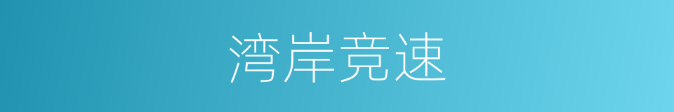 湾岸竞速的同义词