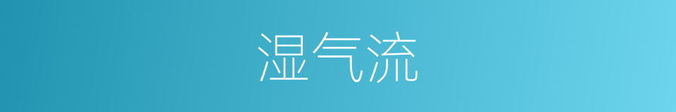 湿气流的同义词