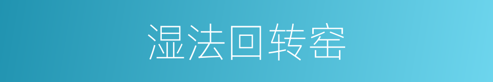 湿法回转窑的同义词