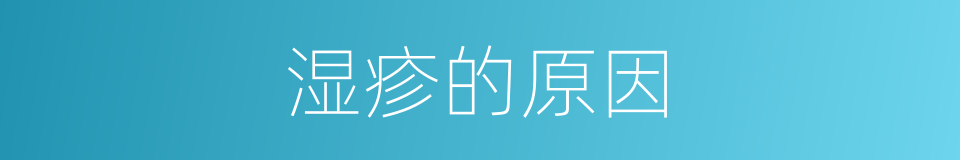 湿疹的原因的同义词
