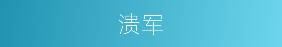 溃军的意思
