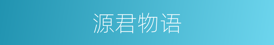 源君物语的同义词