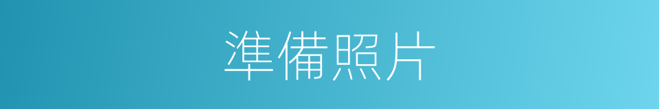 準備照片的同義詞