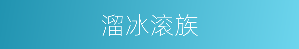 溜冰滚族的同义词