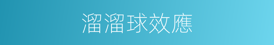 溜溜球效應的同義詞