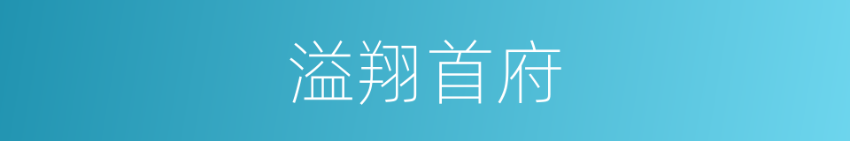 溢翔首府的同义词