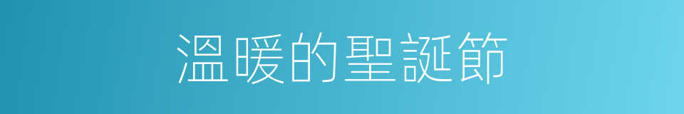 溫暖的聖誕節的同義詞