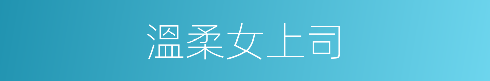 溫柔女上司的同義詞