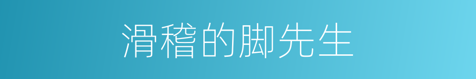 滑稽的脚先生的同义词