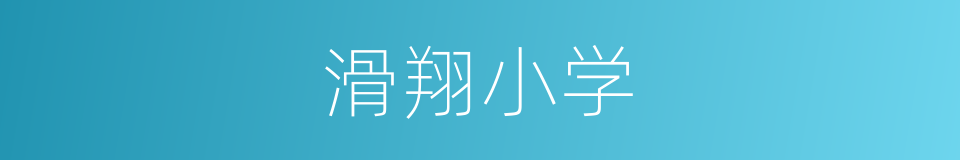 滑翔小学的同义词