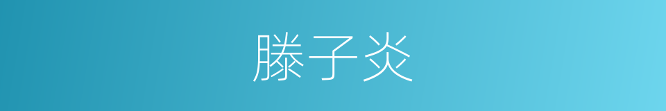 滕子炎的同义词