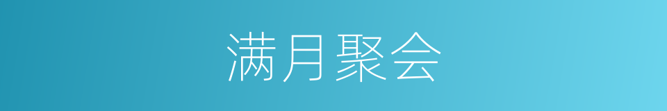 满月聚会的同义词