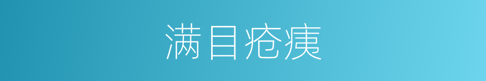 满目疮痍的意思
