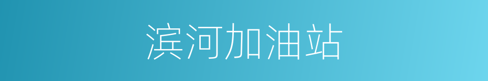 滨河加油站的同义词