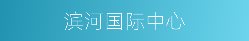 滨河国际中心的同义词