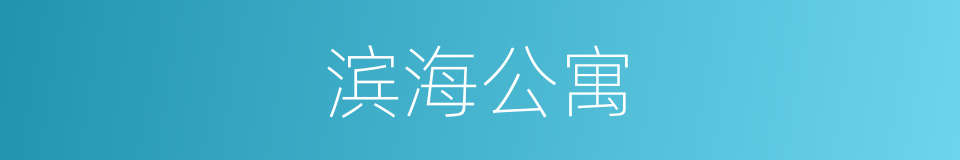 滨海公寓的同义词