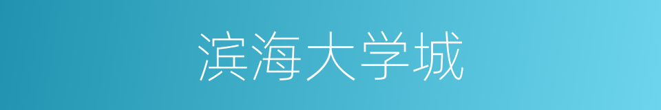 滨海大学城的同义词