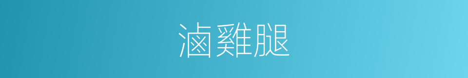 滷雞腿的同義詞
