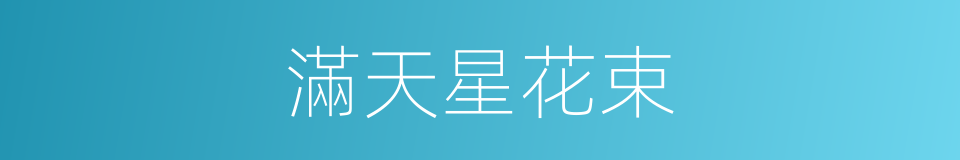 滿天星花束的同義詞