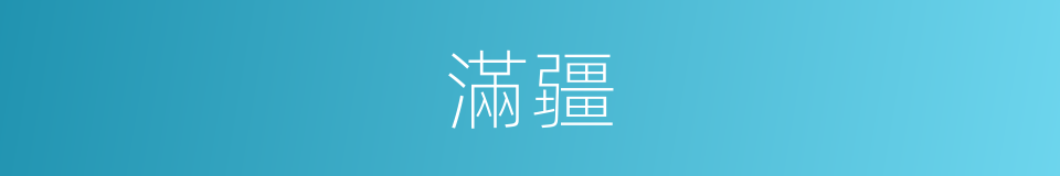 滿疆的意思