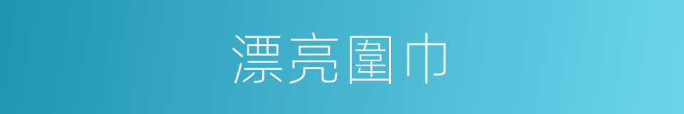 漂亮圍巾的同義詞