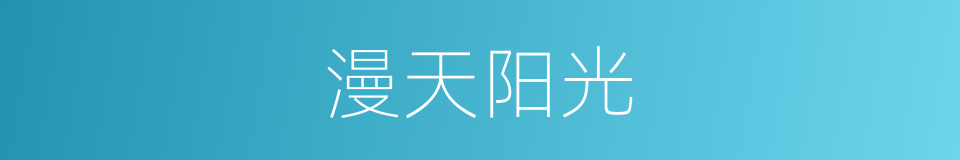 漫天阳光的同义词