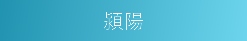 潁陽的意思