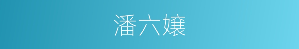 潘六嬢的同义词